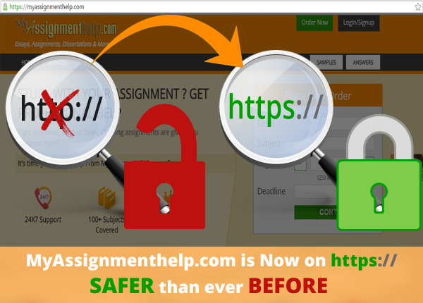 MyAssignmenthelp.com Is Now on HTTPS MyAssignmenthelp.com Is Now on HTTPS