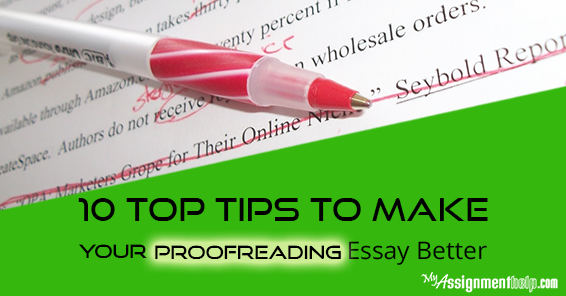 Help proofreading your essay