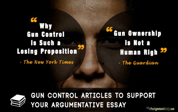 Argumentative essays gun control good