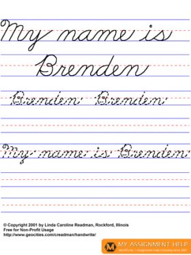 my name is Brenden
