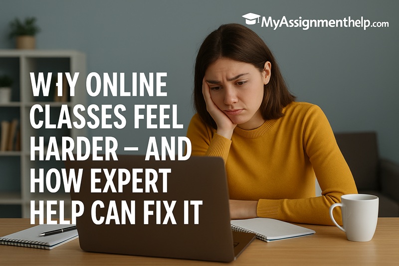 Why Online Classes Feel Harder – And How Expert Help Can Fix It