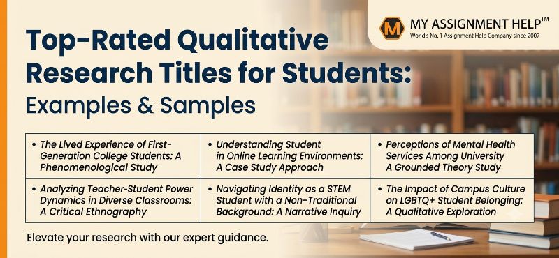 Top-Rated Qualitative Research Titles for Students: Examples & Samples
