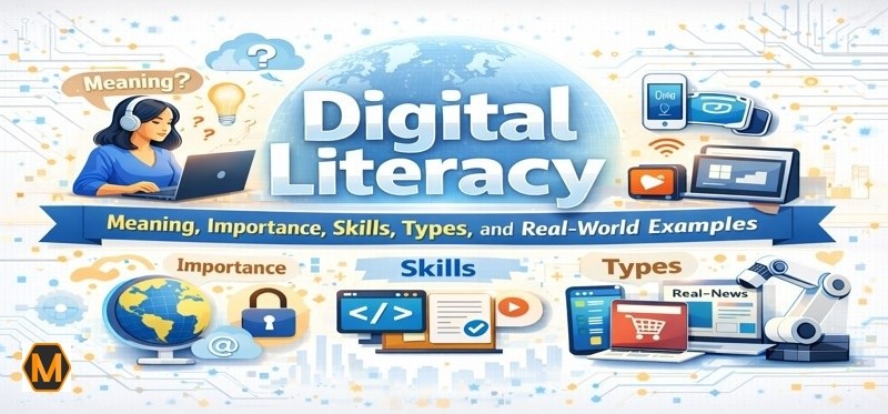 Digital Literacy: Meaning, Importance, Skills, Types, and Real-World Examples