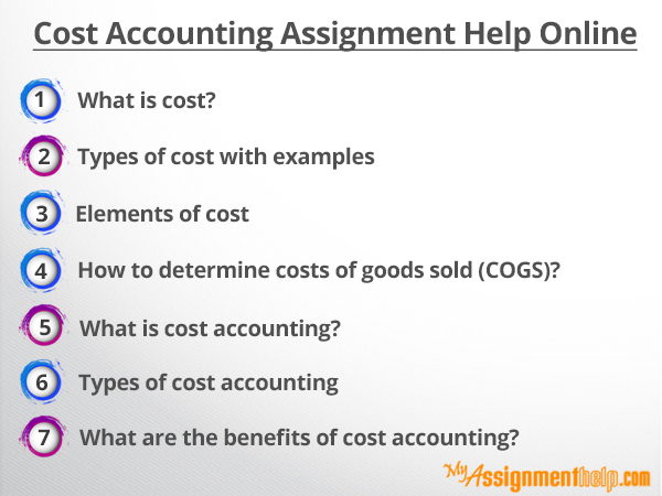 Cost accounting homework help